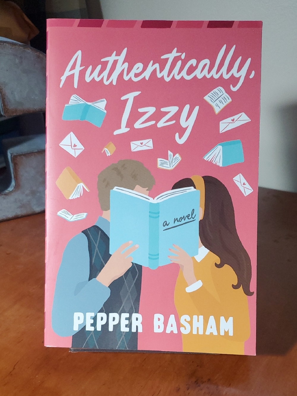 Authentically, Izzy by Pepper Basham - Coral Book Cover